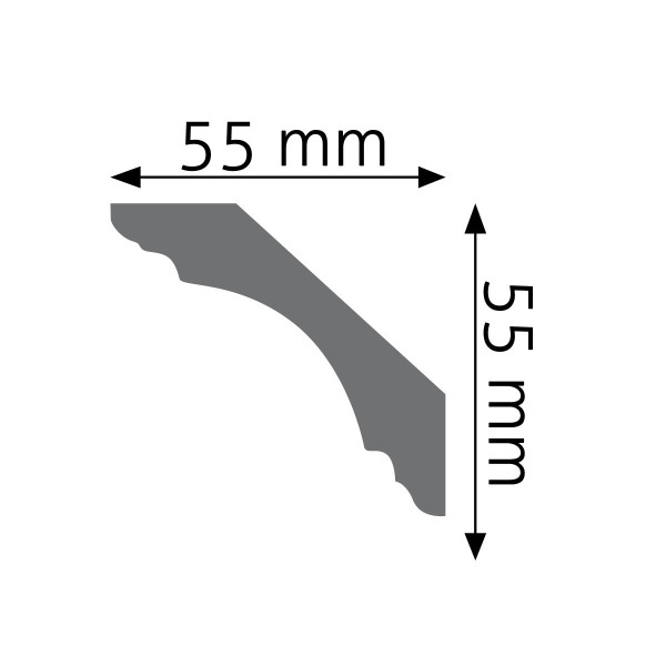 Cornisa Lisa LGG-22 – Poliuretano