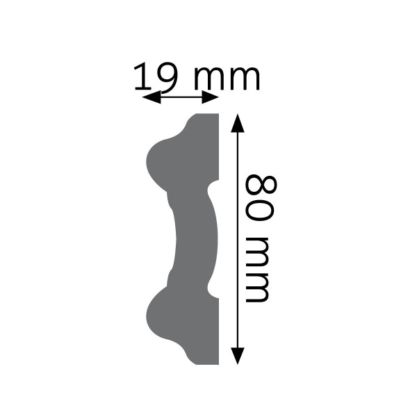 Moldura Lisa Flexible LNG-13F – Poliuretano
