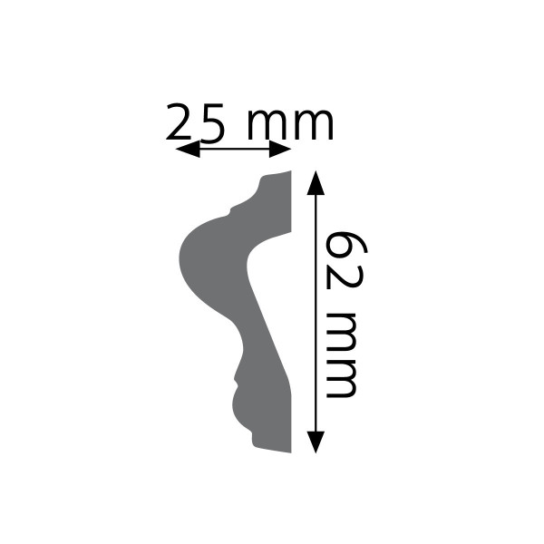 Moldura Lisa Flexible LNG-15F – Poliuretano