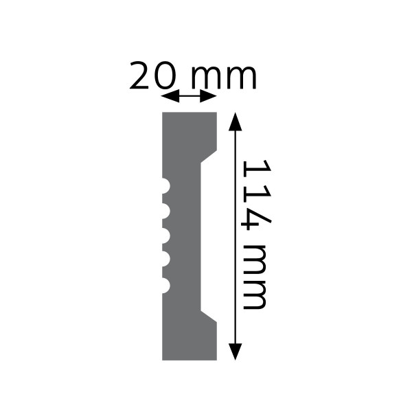 Moldura Lisa LNG-17 – Poliuretano
