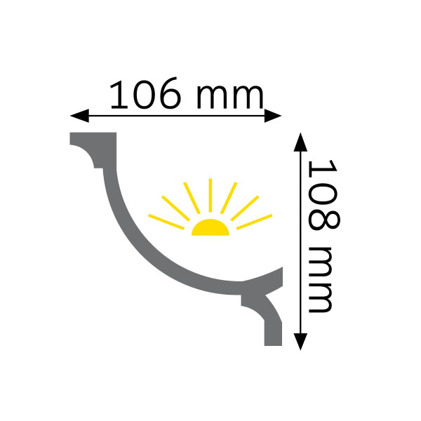 Cornisa Decorativa LED LOC-04