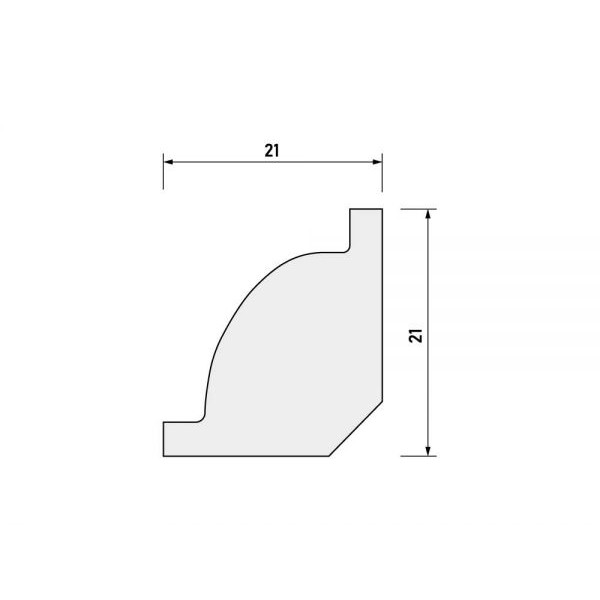 Rodapié LPC-01 – HDPS (Polímero de alta densidad)